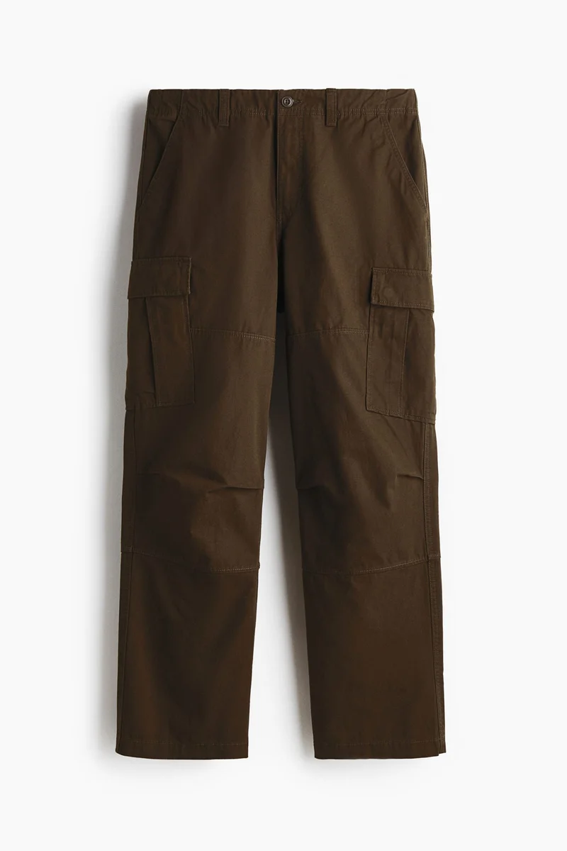 H&M  Relaxed Fit Cotton cargo trousers for Men | Best Price UAE
